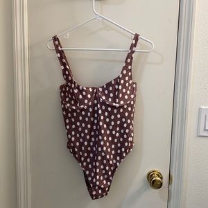 Wide Strap Underwire One-Piece Swimsuit Abercrombi